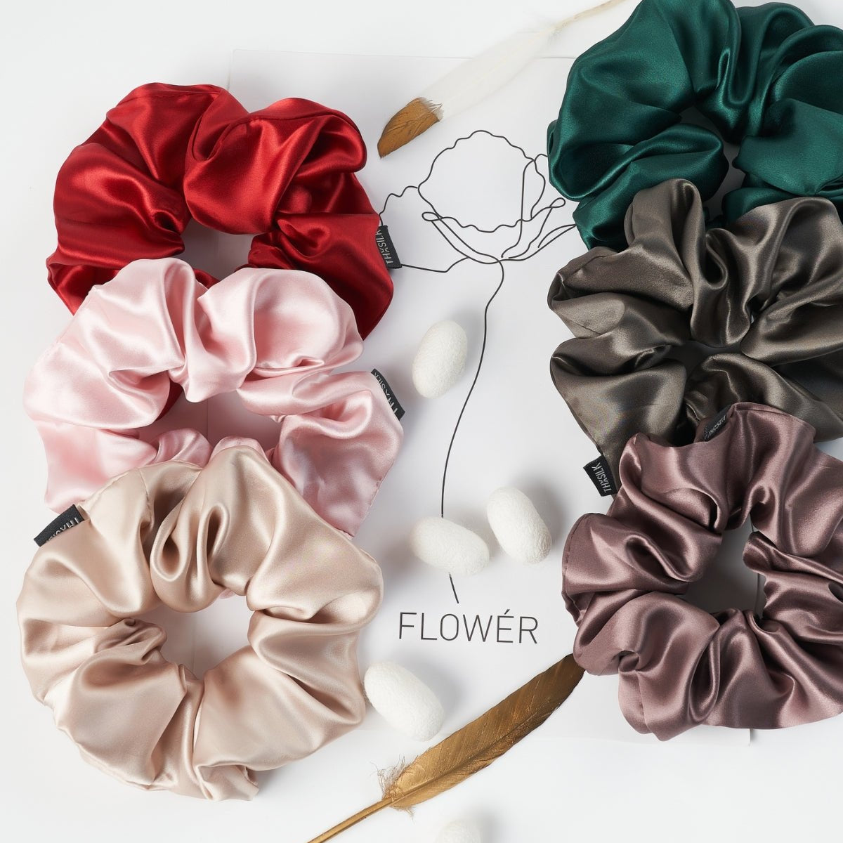 19 Momme Large Silk Scrunchies