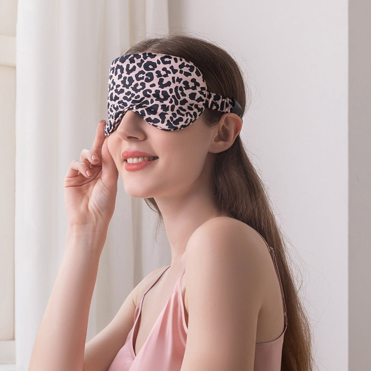 Leopard Silk Sleep Eye Mask