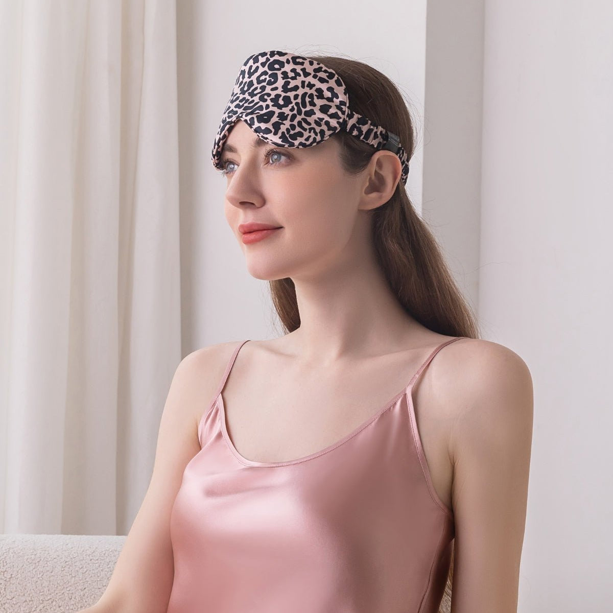 Leopard Silk Sleep Eye Mask
