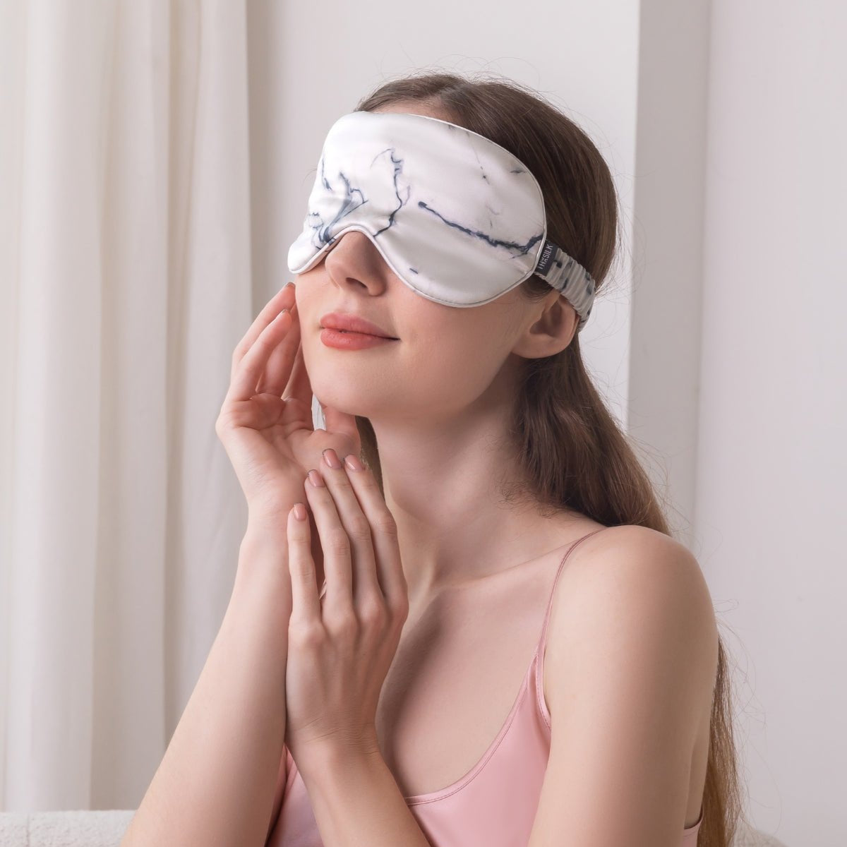 Marble Silk Sleep Eye Mask