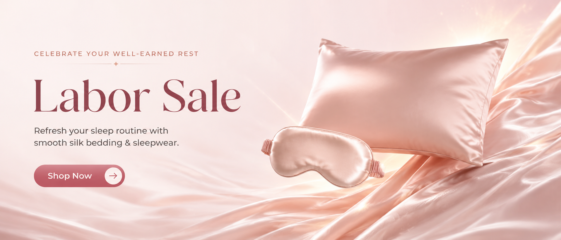 THXSILK Labor Day Sale silk bedding banner