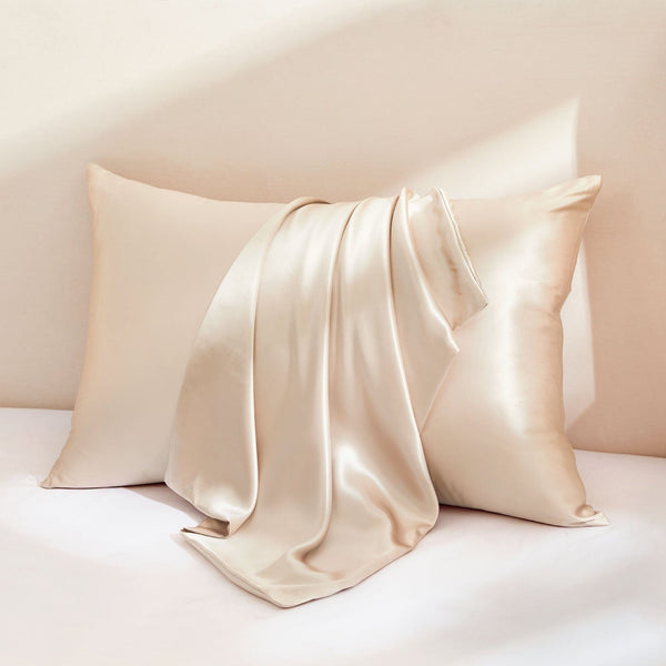 PURE MULBERRY SILK PILLOWCASE - CHAMPAGNE GOLD