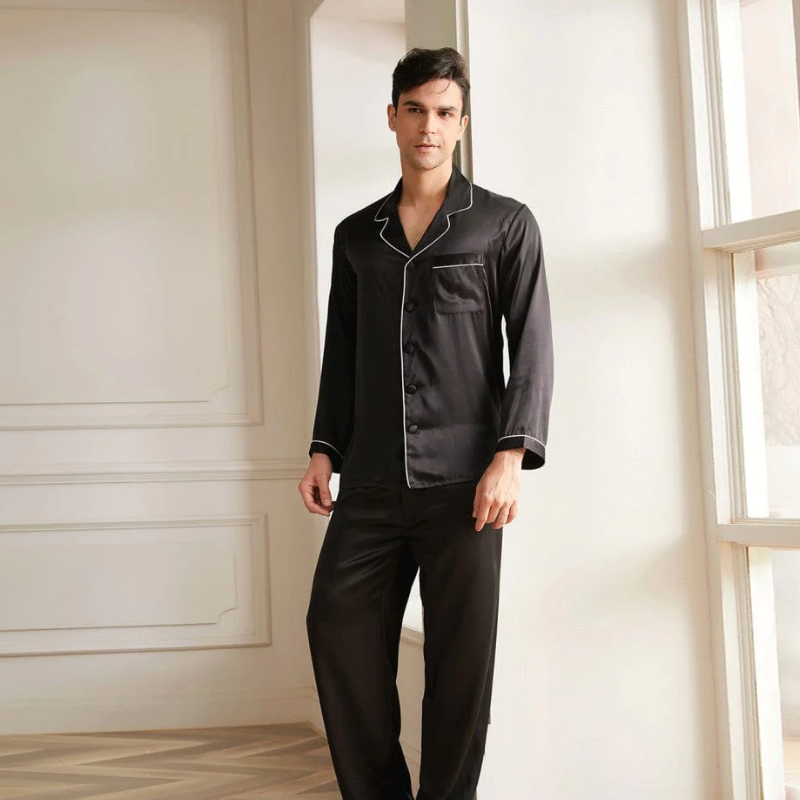 silk pajamas for men