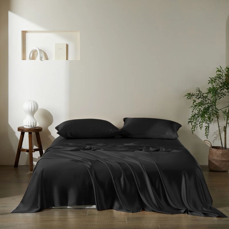 black silk sheet