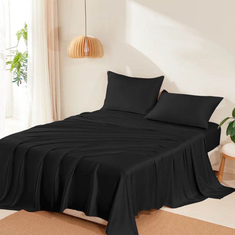 black silk sheet