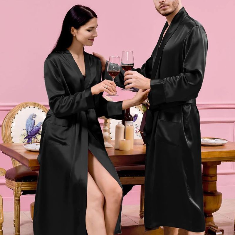 silk pajamas for couples