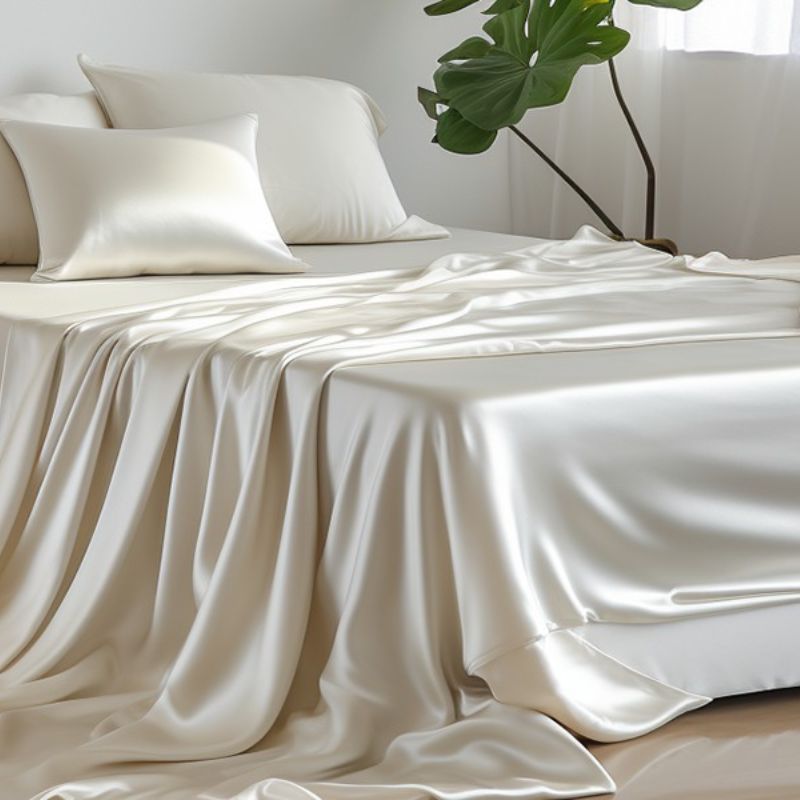 white silk sheet