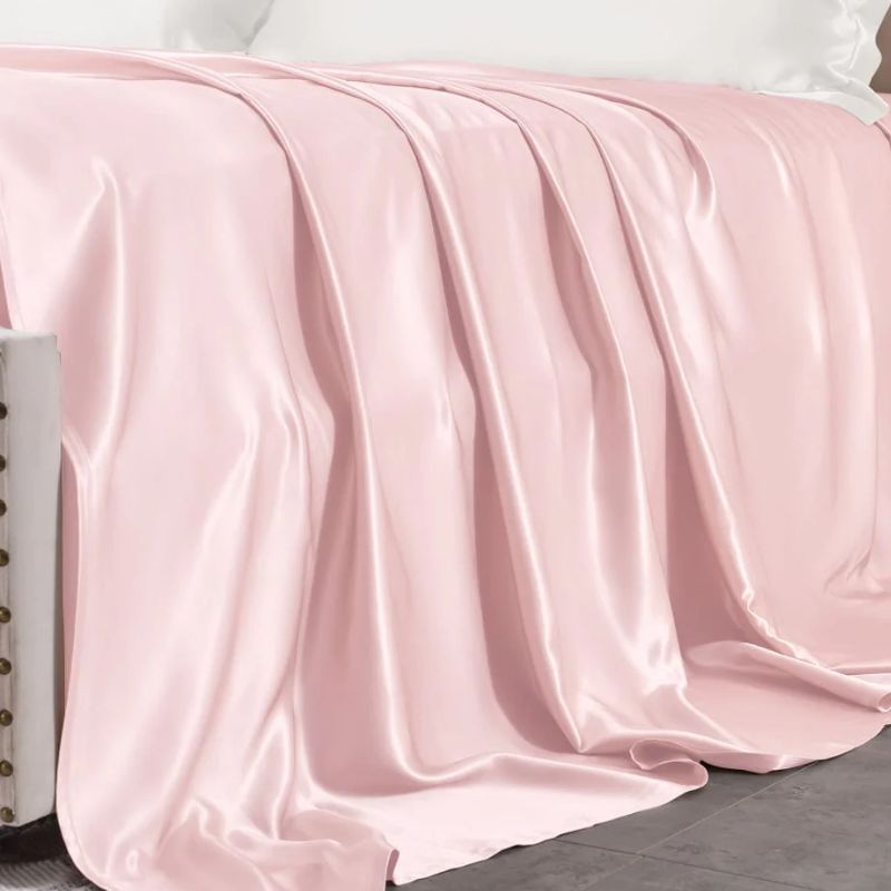 pink silk sheets