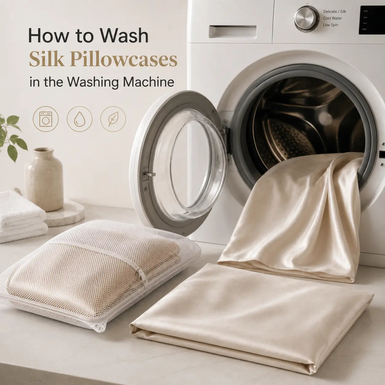 How to Wash a Silk Pillowcase in the Washing Machine