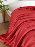 19 Momme Red Pure Silk Duvet Cover