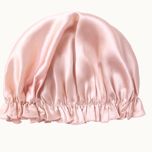 Adjustable Mulberry Silk Sleep Cap with Elastic Band