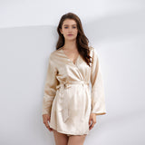 19 Momme Silk Mini Robe For Women