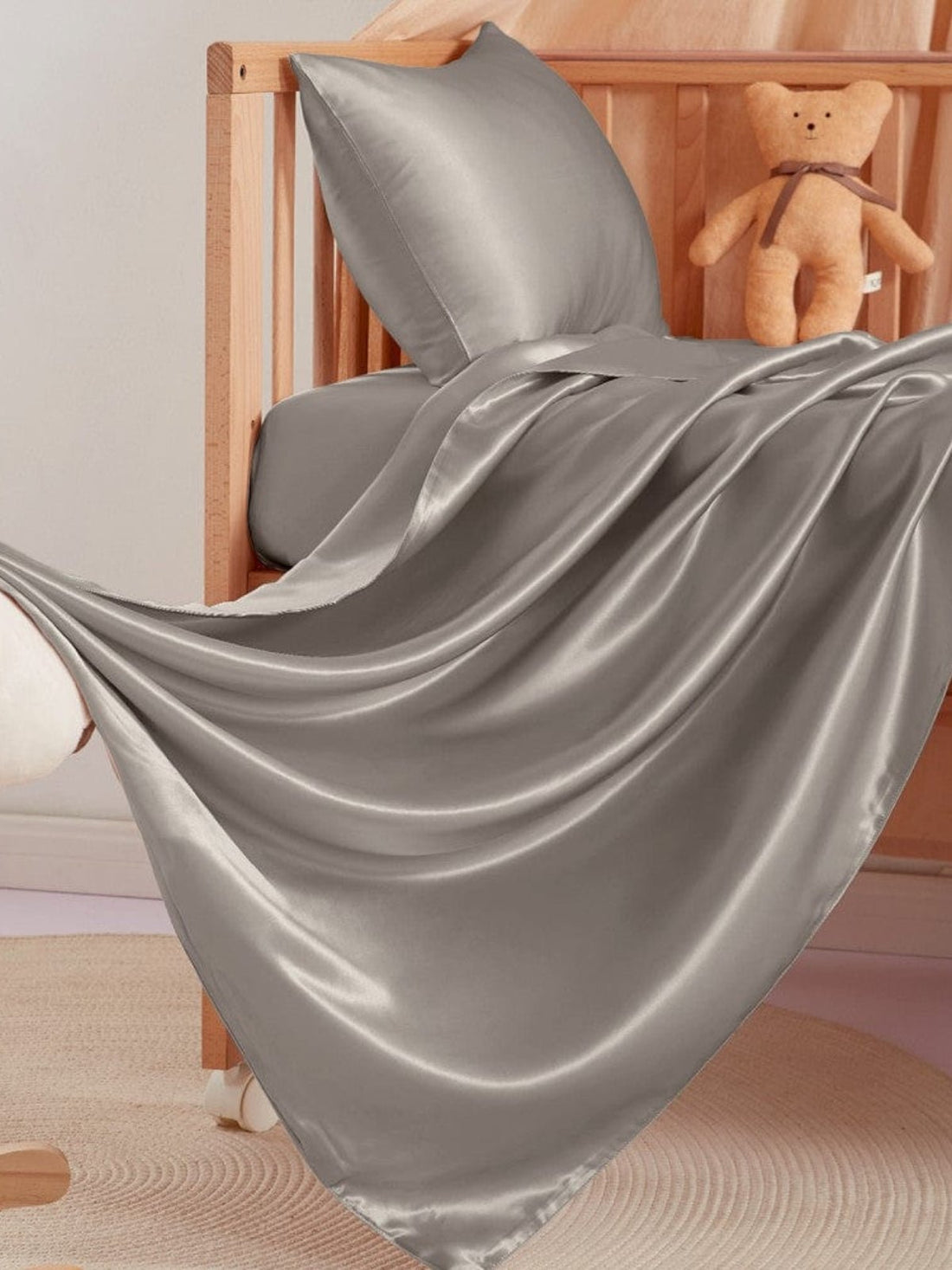 19 Momme Crib Silk Duvet Cover - THXSILKW01W26602X