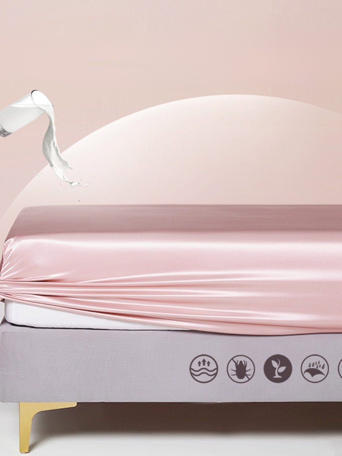 19 Momme Easy Care Series Silk Fitted Sheet - THXSILK051656422075