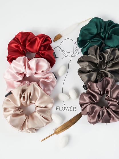 19 Momme Large Silk Scrunchies - THXSILK950036422057
