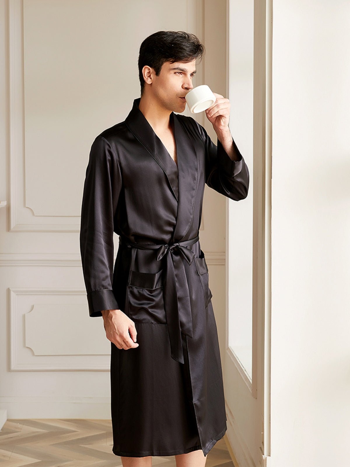 Mens Silk Robe – THXSILK - Main Image