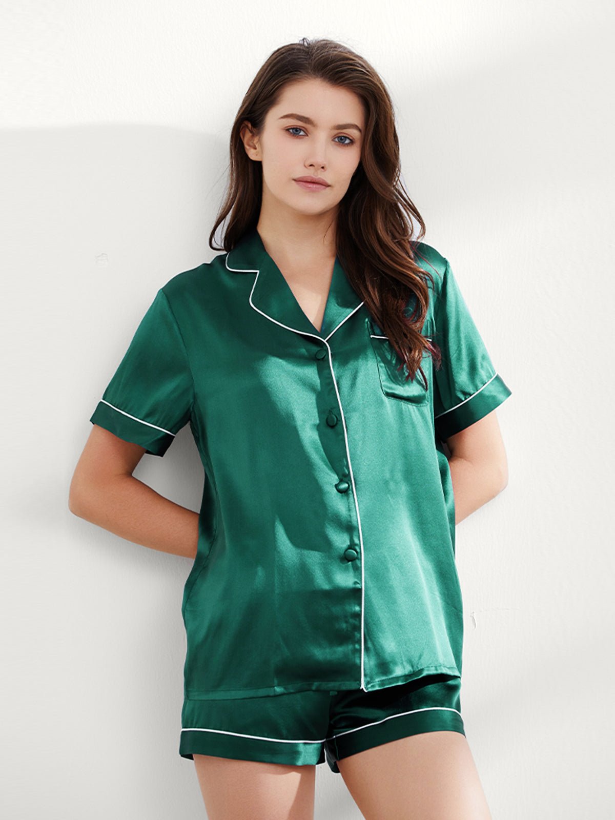 Relaxed Mulberry Short Pajama Set