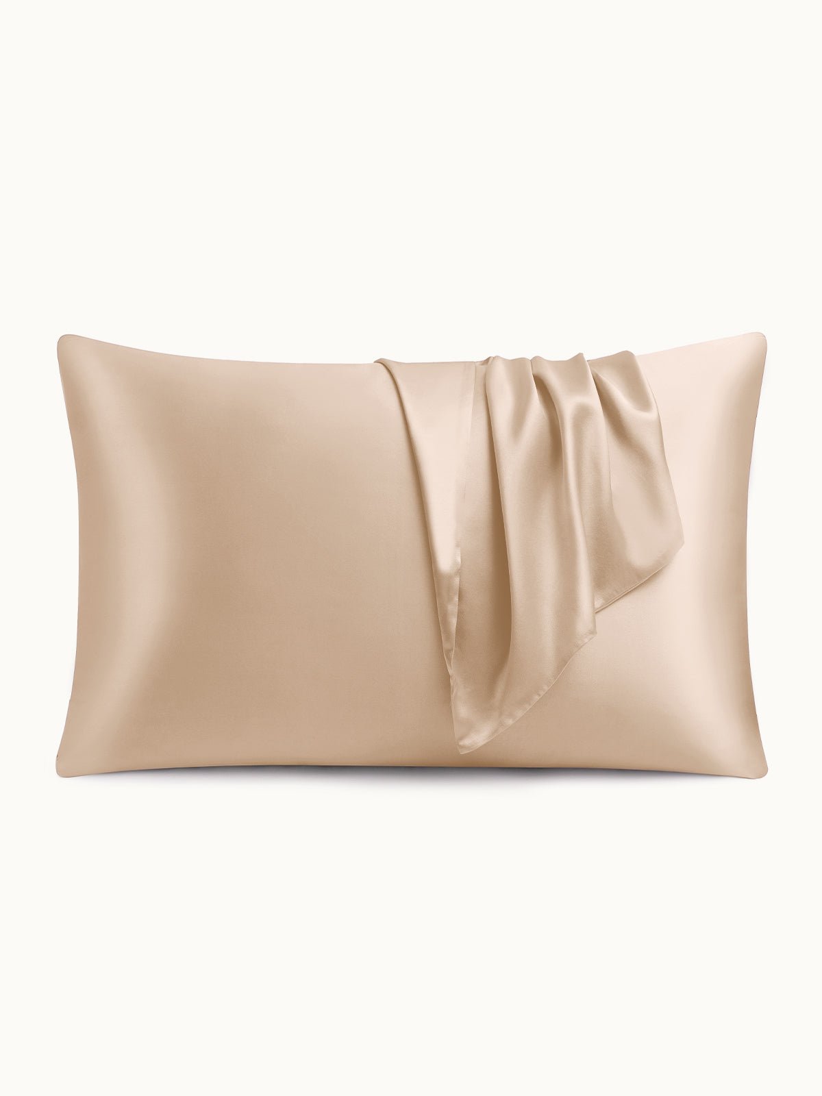 Silk comfortercase ベージュ 190cm×210cm Soft Mulberry Silk Pillowcase with Hidden Zipper | THXSILK
