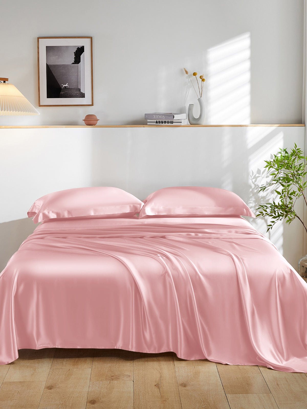19 Momme Silk Sheet Set with Sham Pillowcases - THXSILKW01W22407F