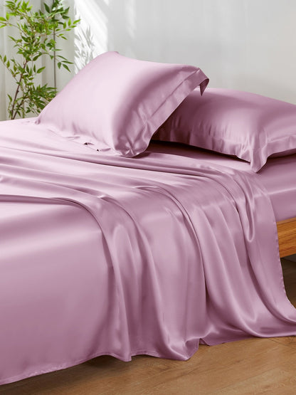 19 Momme Silk Sheet Set with Sham Pillowcases - THXSILK850554710957