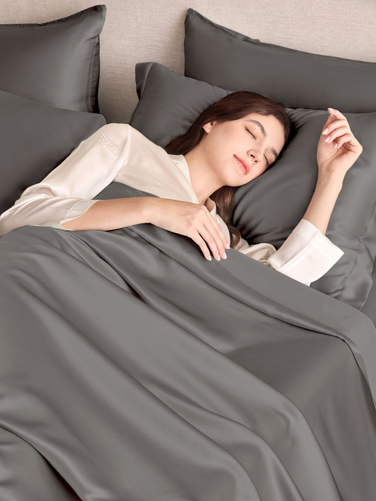 19 Momme Silk Sheet Set with Sham Pillowcases - THXSILKW01W25407F