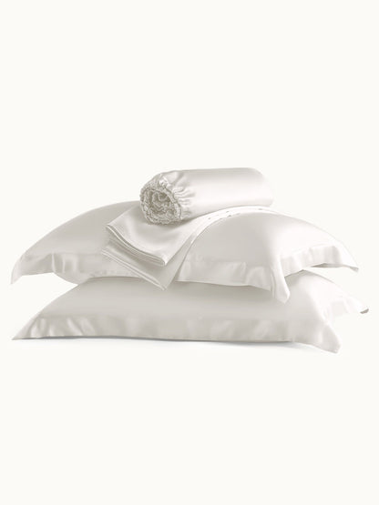 19 Momme Silk Sheet Set with Sham Pillowcases - THXSILKW01W21407F