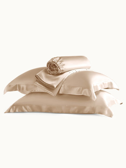 19 Momme Silk Sheet Set with Sham Pillowcases - THXSILKW01W24407F