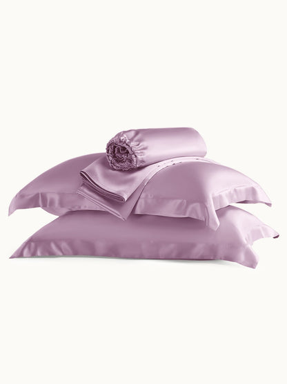 19 Momme Silk Sheet Set with Sham Pillowcases - THXSILK850554710957