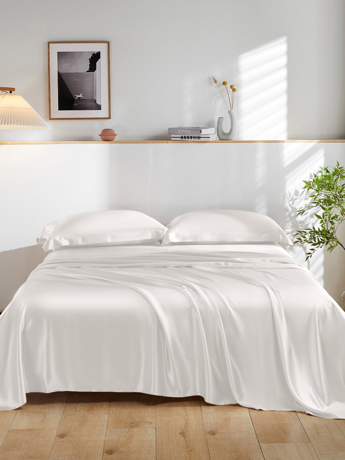 19 Momme Silk Sheet Set with Sham Pillowcases - THXSILKW01W21407F