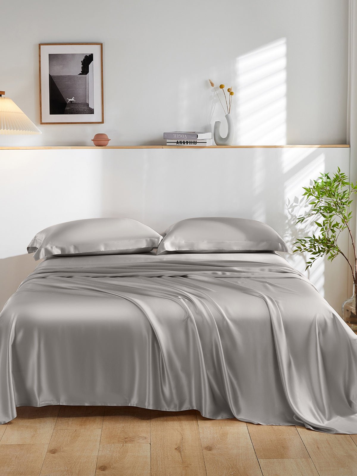 19 Momme Silk Sheet Set with Sham Pillowcases - THXSILKW01W26407F