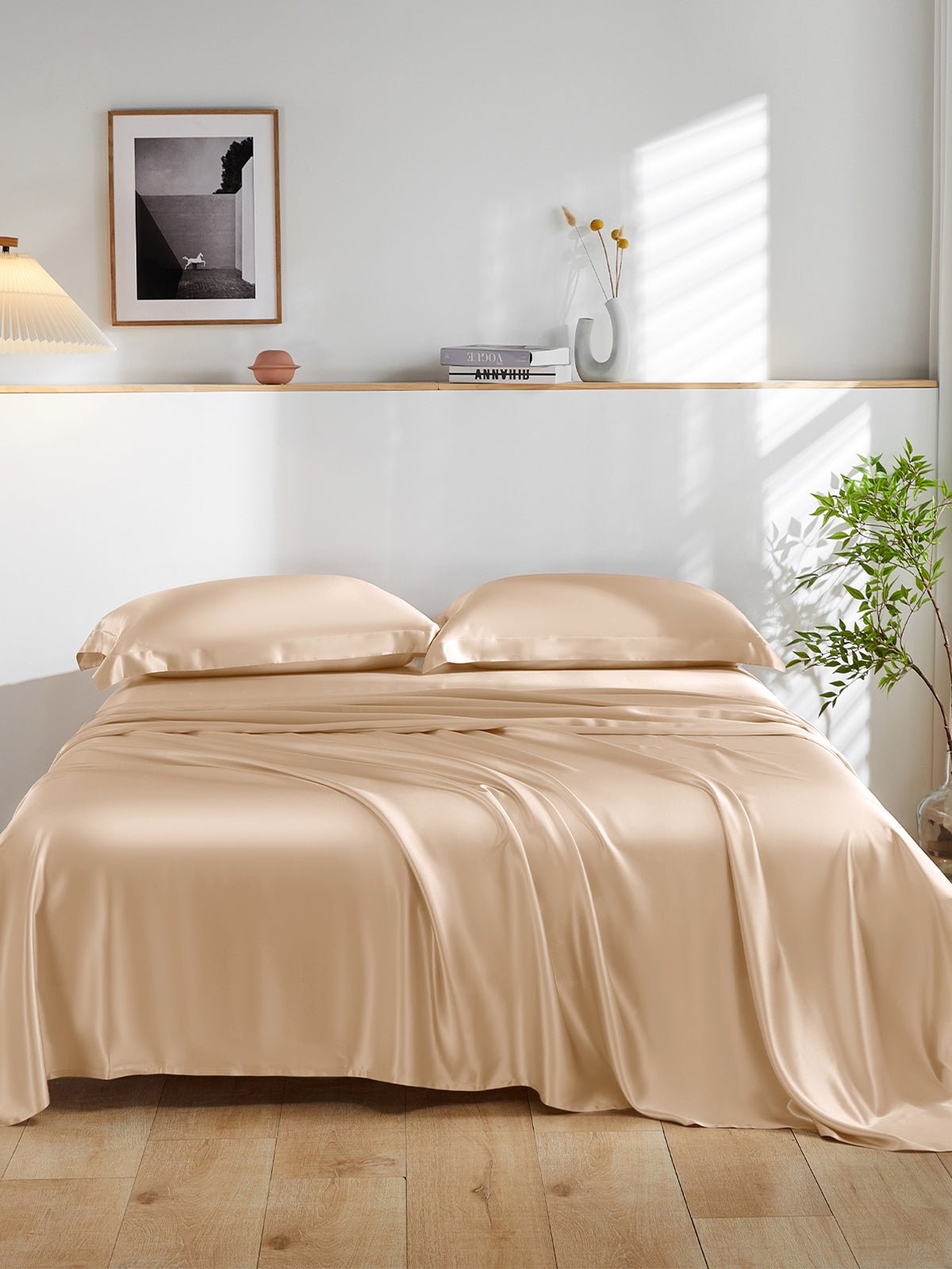 19 Momme Silk Sheet Set with Sham Pillowcases - THXSILKW01W24407F