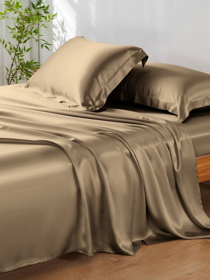 19 Momme Silk Sheet Set with Sham Pillowcases - THXSILK850554B15857