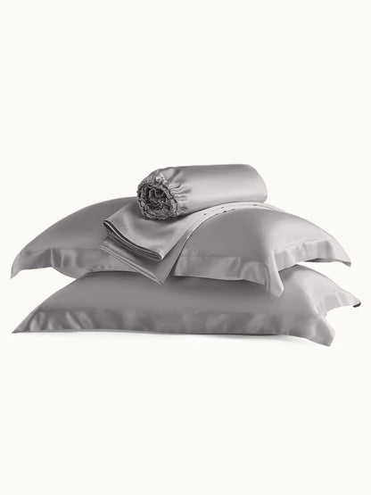 19 Momme Silk Sheet Set with Sham Pillowcases - THXSILKW01W26407F