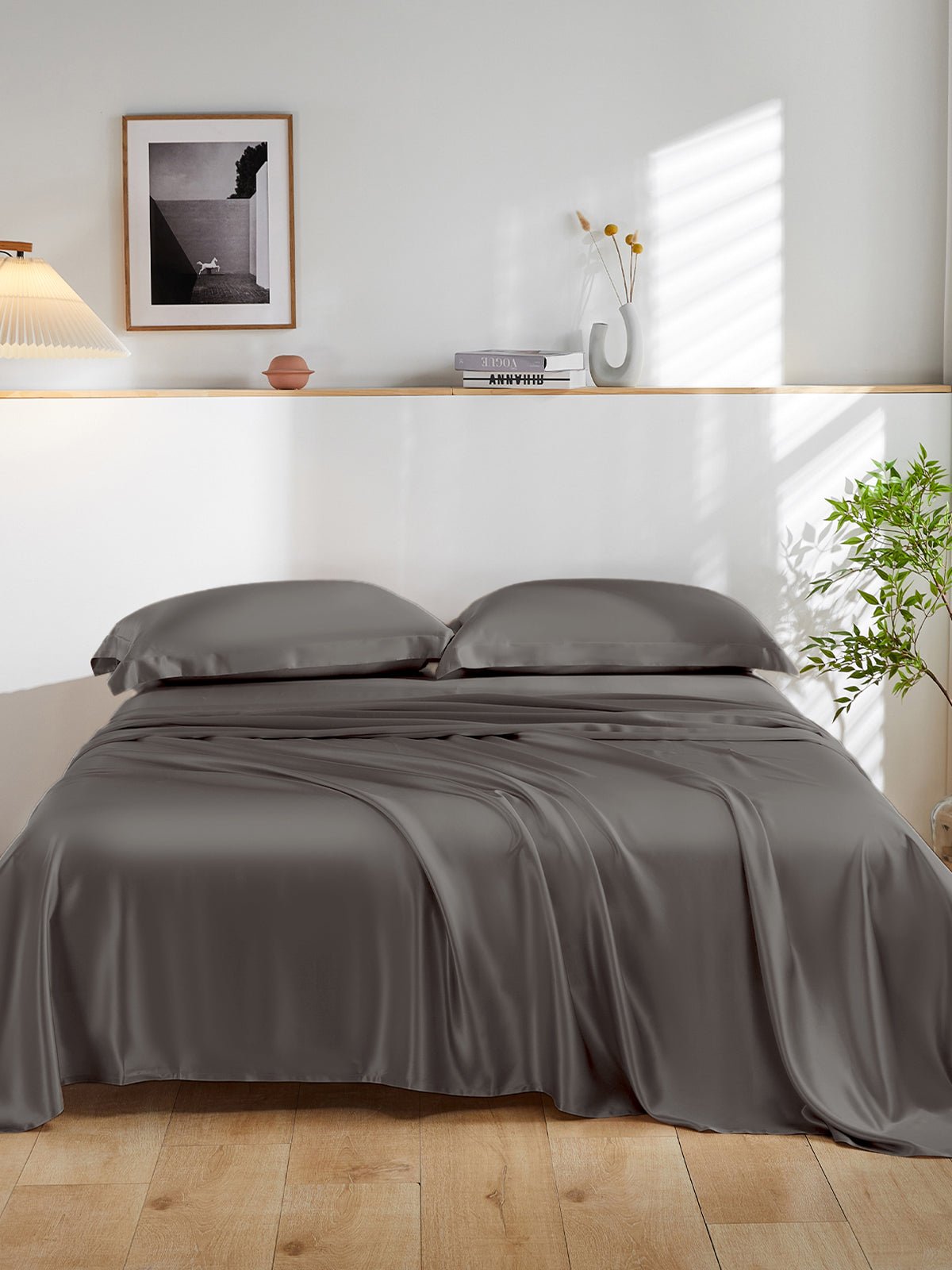 19 Momme Silk Sheet Set with Sham Pillowcases - THXSILKW01W25407F