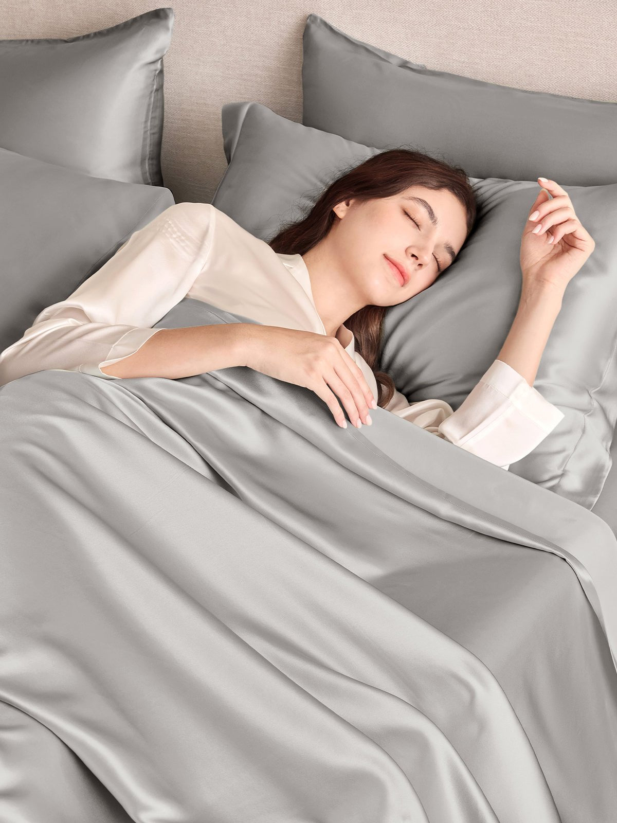 19 Momme Silk Sheet Set with Sham Pillowcases - THXSILKW01W26407F