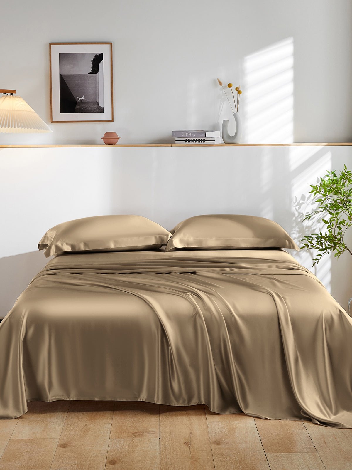 19 Momme Silk Sheet Set with Sham Pillowcases - THXSILK850554B15857