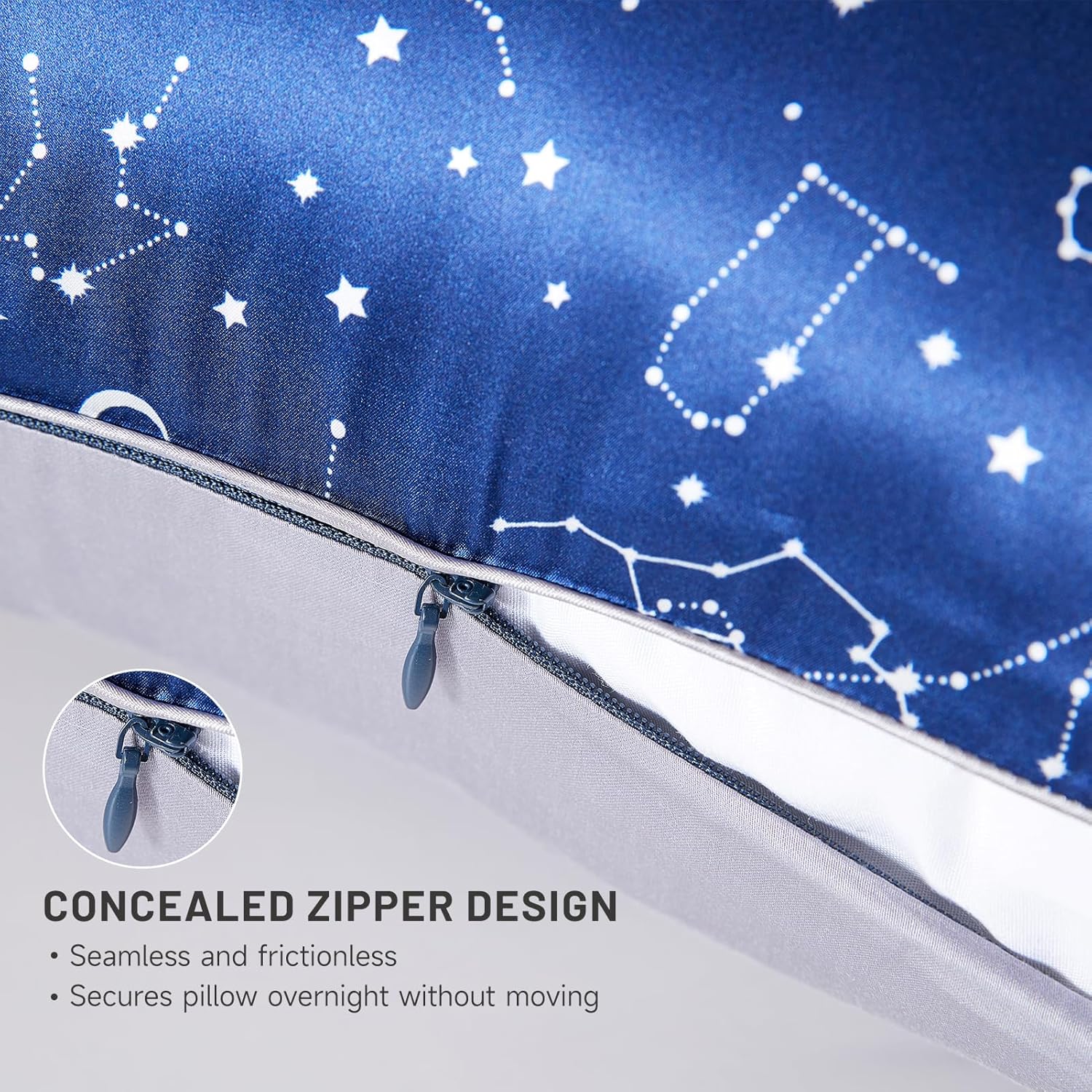 Zodiac Soft Silk Pillowcase &amp; Eye Mask Set