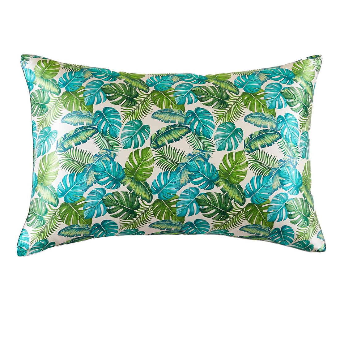 Monstera Soft Silk Pillowcase &amp; Eye Mask Set