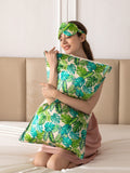 19 Momme Monstera Silk Pillowcase With Eye Mask Set