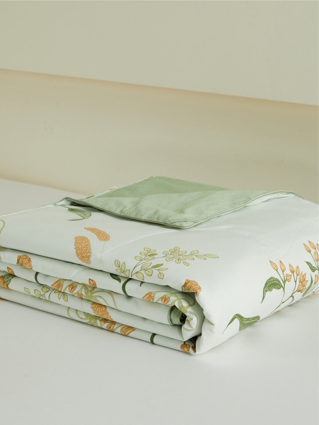 Light Green Summer Washable Silk Blanket