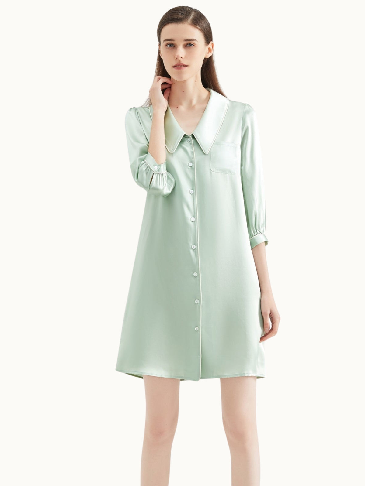 Green Silk Nightshirt