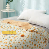 Washable Silk Blanket with Fruit Pattern