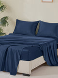 25 Momme Dark Navy Silk Sheet Set