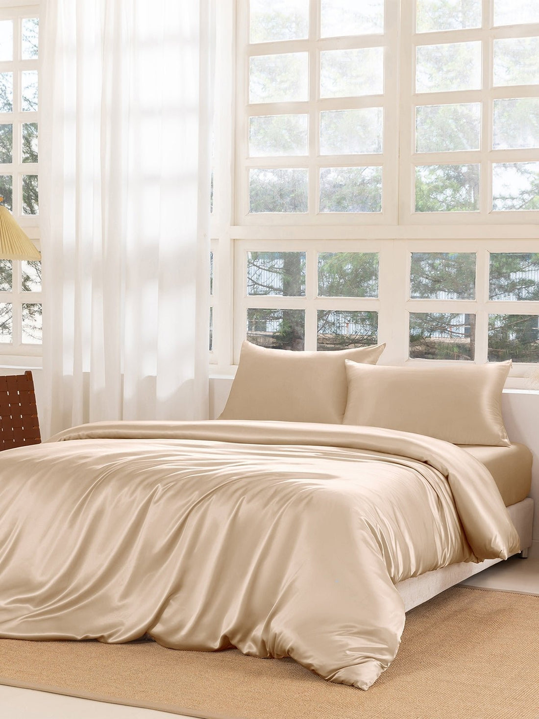 22 Momme Silk Duvet Cover Set - THXSILKW01SJTD106