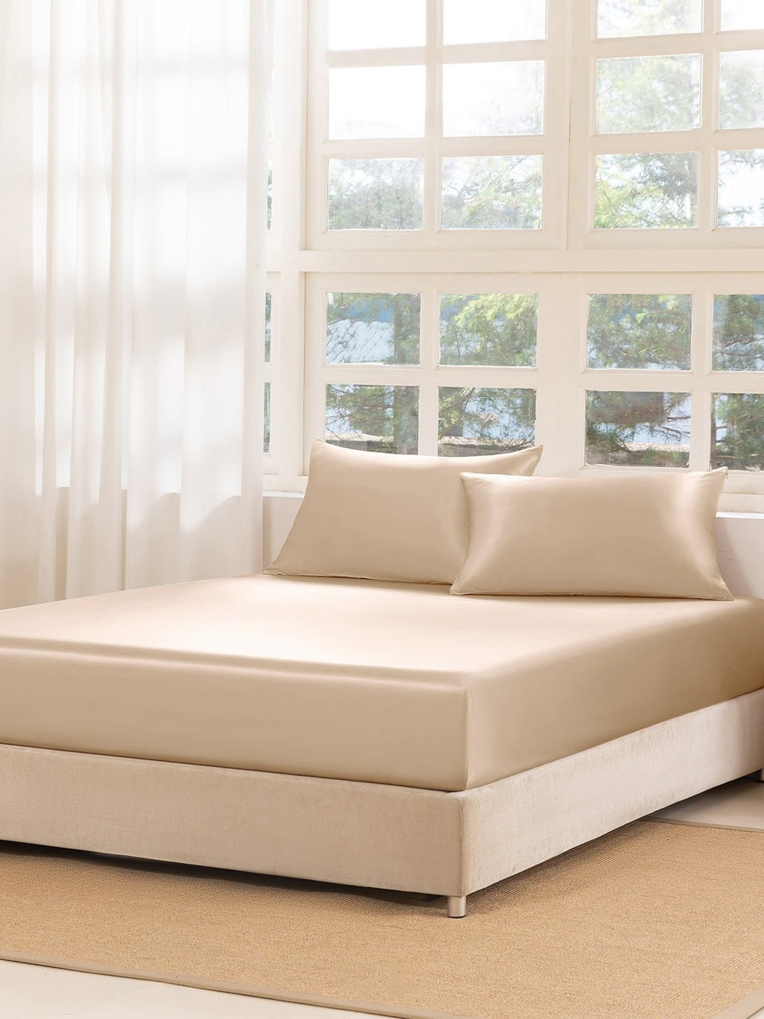 22 Momme Silk Fitted Sheet Set (3Pcs) - THXSILK1*406+2*51424T_22