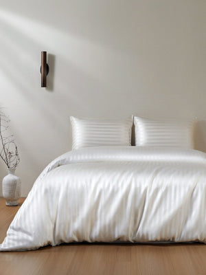 Striped Premium Silk Bedding Set