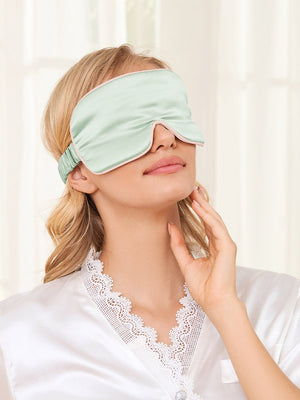 Classic Contrast Mulberry Silk Sleep Mask