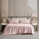 Pink silk comforter