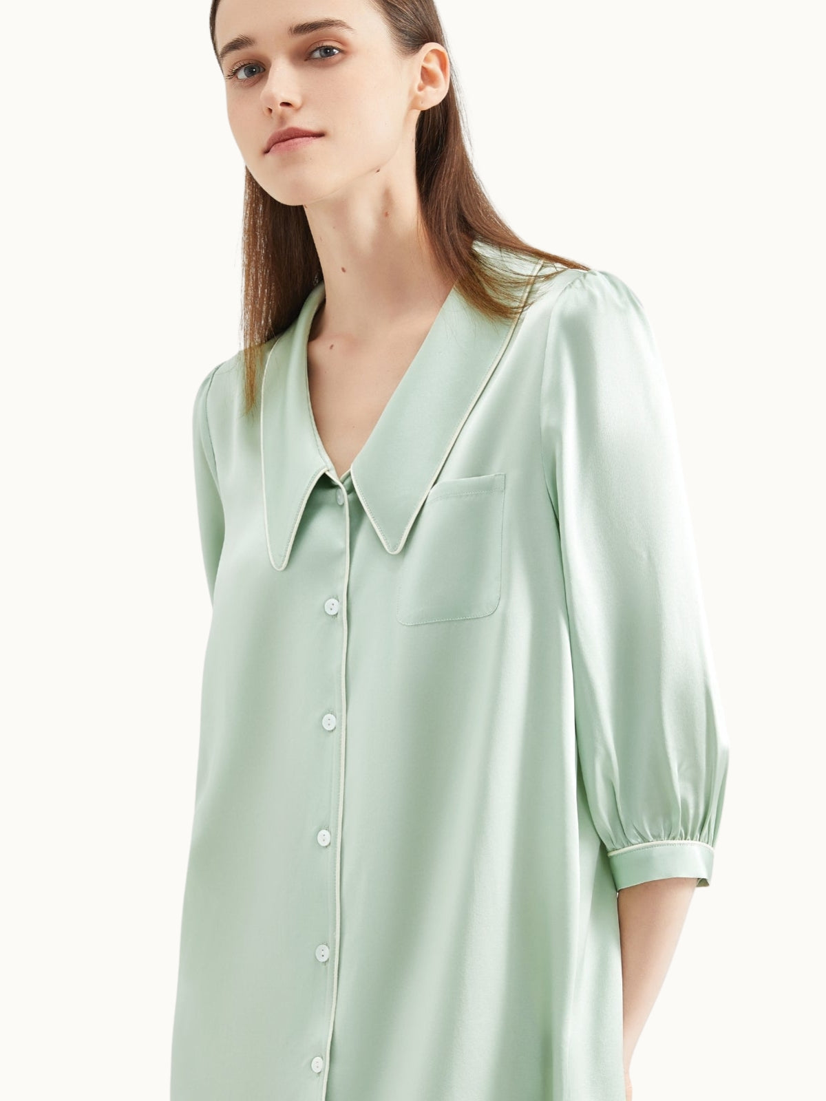 Green Silk Nightshirt