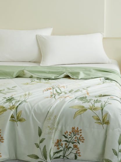 Light Green Summer Washable Silk Blanket